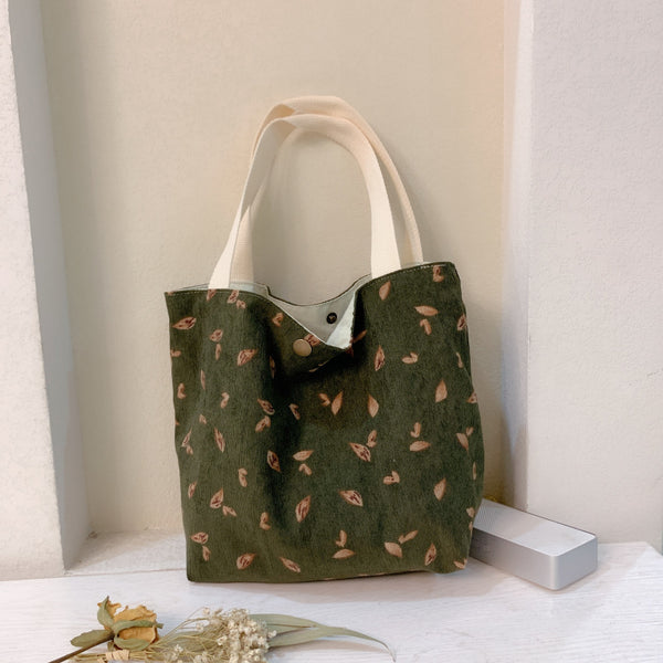 Bolsa Térmica Maternal Corduroy con Asas - Ideal para Loncheras