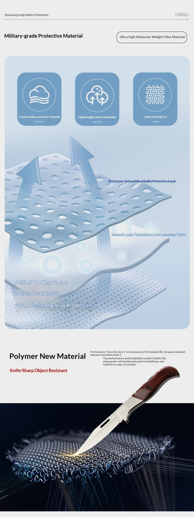 Playera Multifuncional Resistente al Corte, Transpirable, Impermeable y Flexible - Image 10