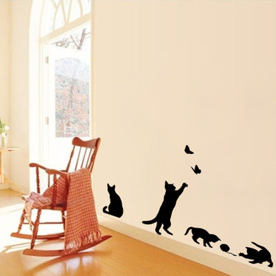 Adhesivos Decorativos de Gatos para Pared