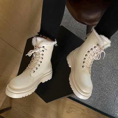 Botas Cálidas para Mujer en Cuero Genuino con Cierre - Image 7