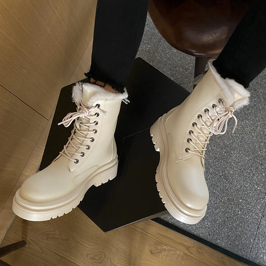 Botas Cálidas para Mujer en Cuero Genuino con Cierre - Image 7