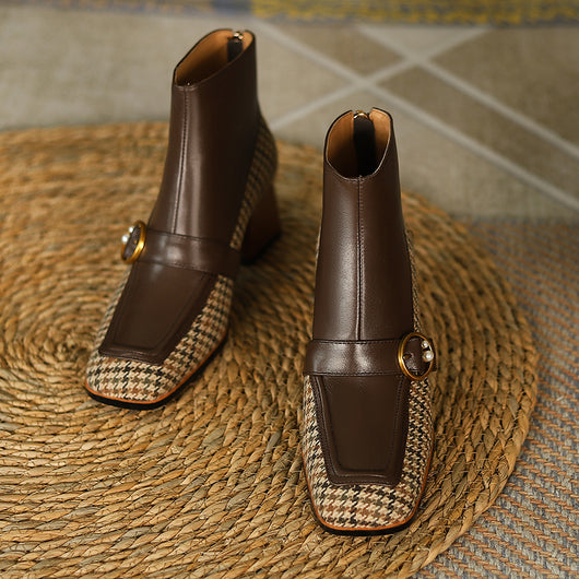 Botas de Cuero Tacón Alto Tallas Grandes para Mujer - Image 6
