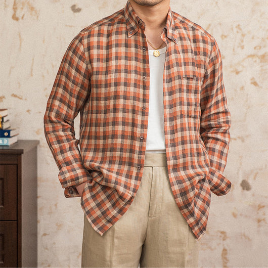Camisa de Lino Manga Larga Casual Young - Image 10