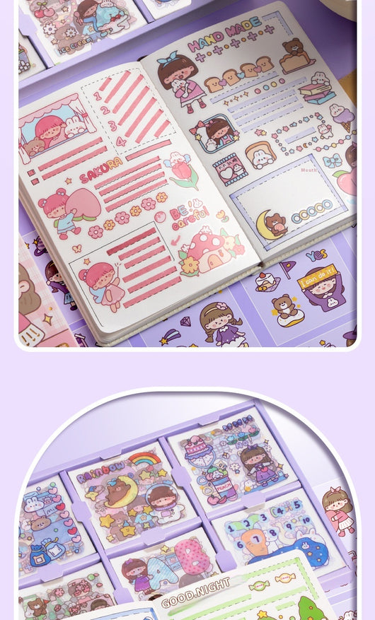 200 Stickers Impermeables para Tienda de Campaña con Diseño Cartoon - Image 19