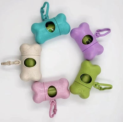 Recogedor de Desechos para Mascotas con Dispensador de Bolsas de Paja de Trigo - Image 2