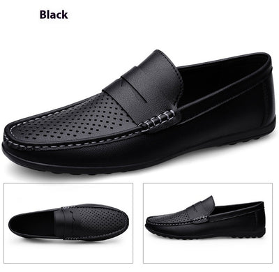 Mocasines Hombre Cuero Microfiber con Diseño Calado - Image 8
