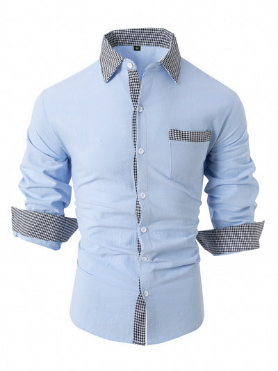 Camisa Casual de Manga Larga para Hombre - Image 12