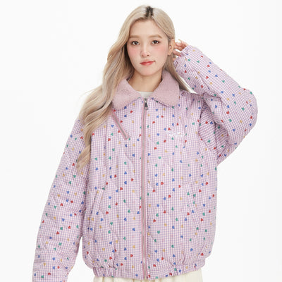 Abrigo de Cachemira y Algodón Acolchado con Solapa para Mujer - Image 3
