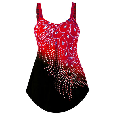 Traje de Baño Enterizo para Mujer con Falda Talla 5XL - Image 5