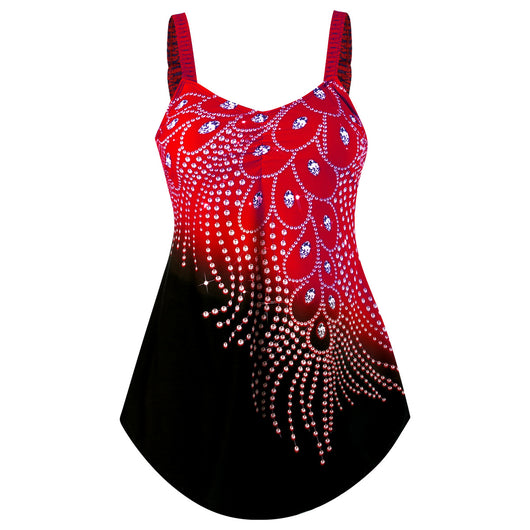 Traje de Baño Enterizo para Mujer con Falda Talla 5XL - Image 5