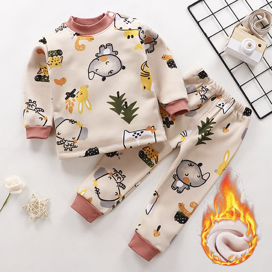 Conjunto de Ropa Térmica Infantil Plus Velvet - Abrigo Grueso - Image 12