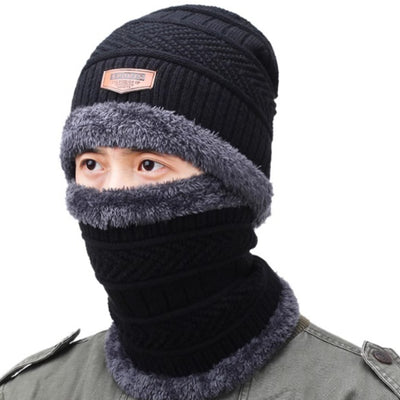 Conjunto Gorro y Bufanda Térmica para Hombre - Protección Invierno Fleece Acolchado - Image 3
