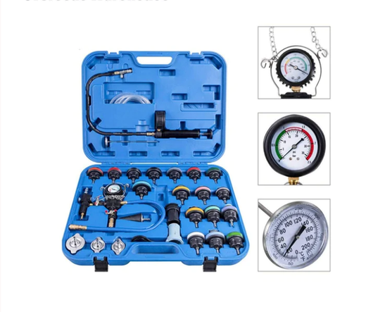 Kit Profesional de 28 Piezas para Prueba de Presión y Purga de Radiadores - Image 9