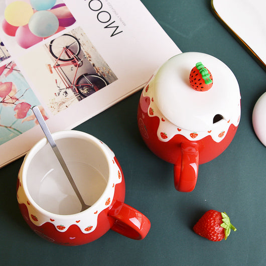 Taza Cerámica Personalizada con Tapa y Cuchara - Image 11