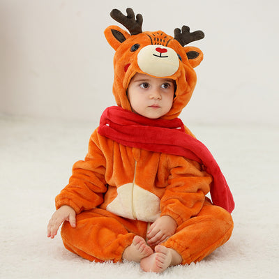 Pijama Enterizo de Franela con Diseño Animal para Bebé - Image 13