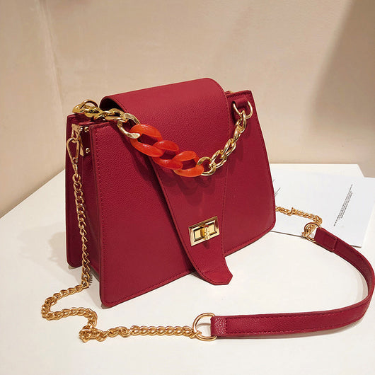 Bolso Bandolera de Cadena con Asa Simple para Mujer - Image 6