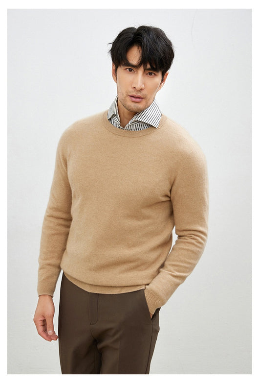 Suéter Grueso Business Casual de Manga Larga para Hombre - Otoño e Invierno - Image 26