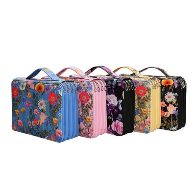 Estuche Organizador de Lápices Multicolor con 4 Compartimentos y Cierre - Image 2