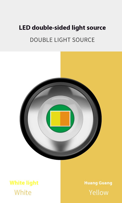 Linterna LED Portátil en Forma de Bolígrafo - Luz Blanca y Amarilla - Image 22