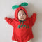 Pijama Enterizo Bebé con Capucha y Forro Grueso - Diseño Frutal