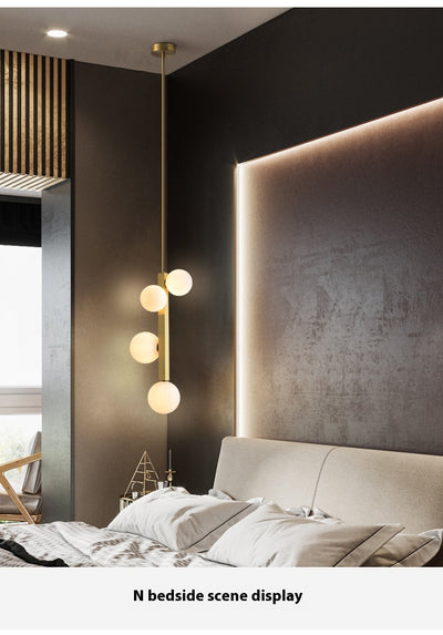 Lámpara Colgante de Cobre Minimalista Moderna para Dormitorio - Image 17