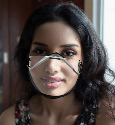 Mascarilla Transparente Ajustable con Protección Antivaho y Lectura de Labios - Image 3