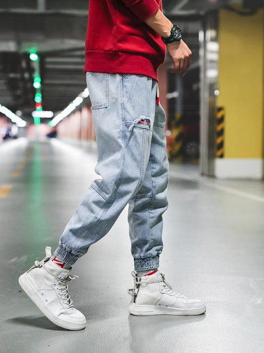 Jeans Hip-Hop Ajustados de Nueve Puntos Harlan - Image 9