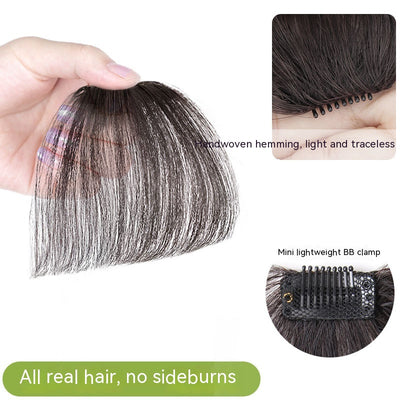 Flequillo Postizo Invisible Tejido a Mano - Reparación Natural del Rostro - Image 9