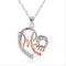 European And American Women''s Necklaces Mom Color Separation Heart-shaped Diamonds 2021 Wish Explosive Mother' Day Gifts Across The Border Blanco + Rose