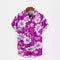 Camisa Estampada de Color Sólido para Hombre
