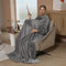 Manta Térmica con Mangas de Coral Fleece - Bolsillos y Calidez Invierno