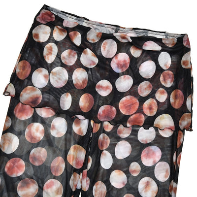 Pantalones Estampado Leopardo y Flores con Malla - Image 19