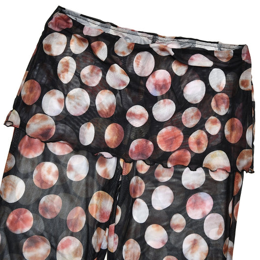 Pantalones Estampado Leopardo y Flores con Malla - Image 19