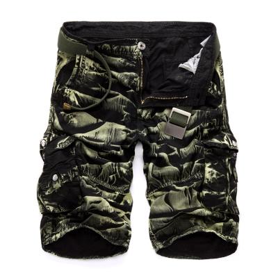 Pantalones Cortos Cargo Camuflaje con Cinturón y Múltiples Bolsillos - Image 12