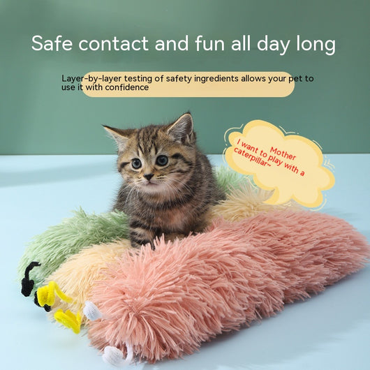 Juguete Interactivo para Gatos - Oruga Sonora Anti-estrés - Image 3