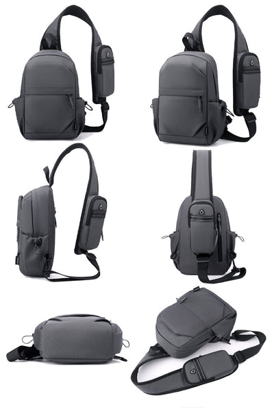 Mochila Pecho Oxford para Hombre - Bolsa Cruzada Funcional - Image 14
