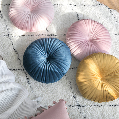 Cojín Decorativo de Terciopelo con Diseño de Calabaza