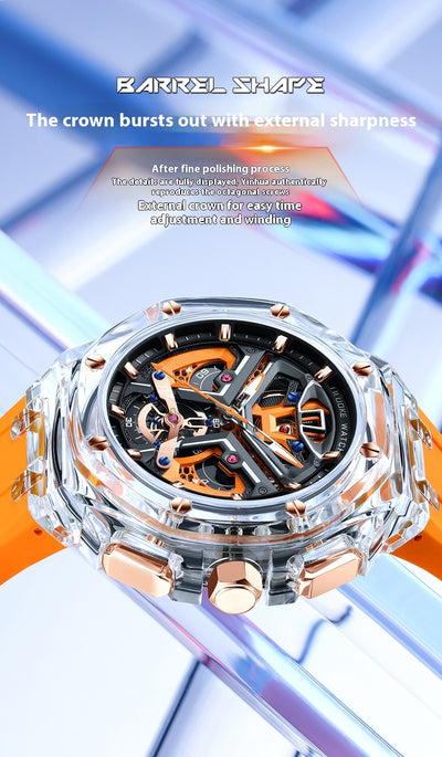 Reloj de Cuarzo Luminoso con Tallado Hueco Tridimensional - Image 18