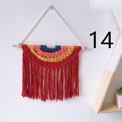 Tapiz Tejido a Mano en Algodón con Borlas Decorativas - Image 25