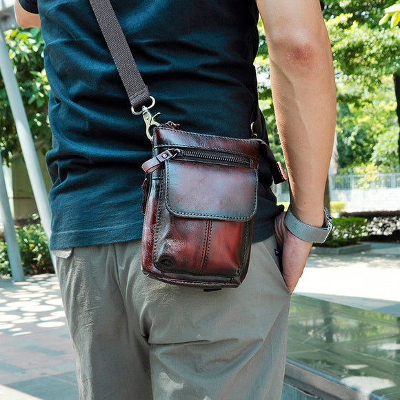 Bolso Bandolera Retro de Cuero - Cinturón Multifuncional Estilo Casual