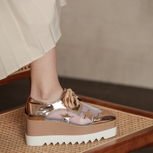 Zapatos Plataforma Mesh Mujer con Tacón Cuña Transpirable - Image 12