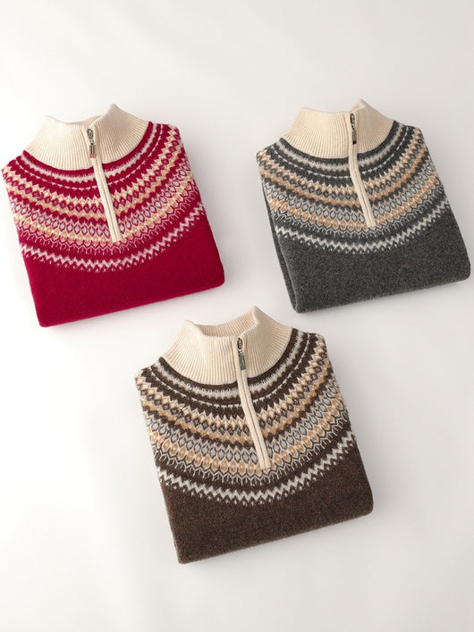 Suéter Grueso de Cuello Alto para Otoño e Invierno - Image 10