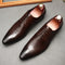 Zapatos Formales de Cuero con Cordones para Hombre - Negro