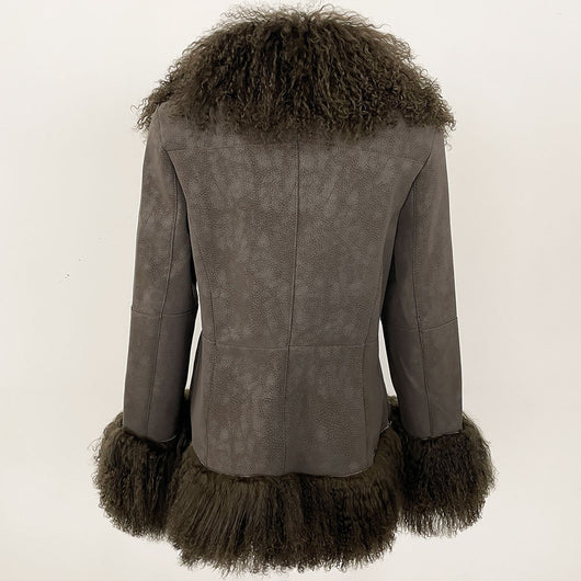 Chaqueta de Lana Gruesa con Acabado Ante - Image 11