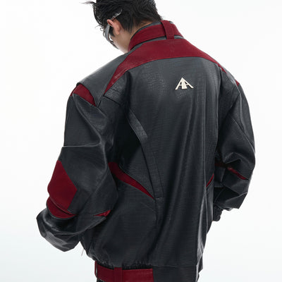 Chaqueta de Cuero PU con Detalles en Contraste y Herrajes Metálicos - Image 12