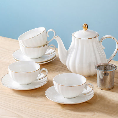 Taza de Té Floral Nórdica Estilo Hogar