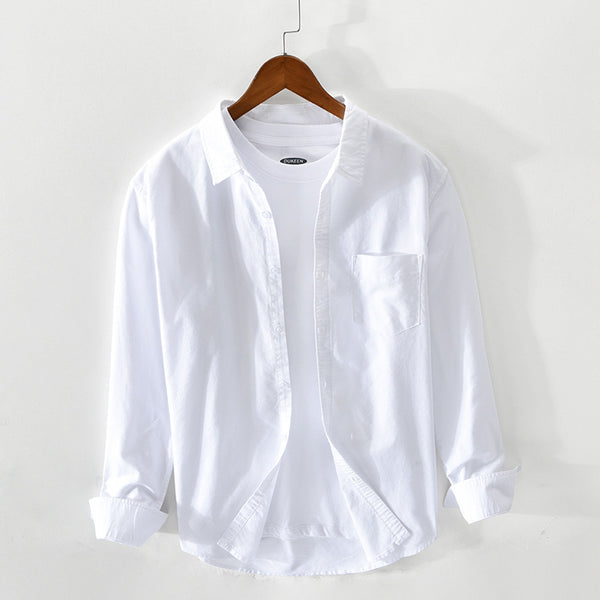 Camisa Hombre Manga Larga Oxford Transpirable Corte Suelto Artesanal - Image 18