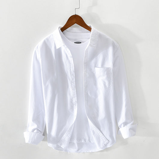 Camisa Hombre Manga Larga Oxford Transpirable Corte Suelto Artesanal - Image 18