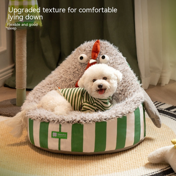 Cama Acogedora para Mascotas - Sofá Nido Cálido para Perros y Gatos