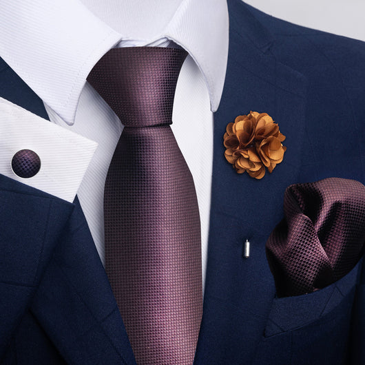 Combo Corbata, Traje y Pañuelo de Bolsillo para Hombre - Juego 8 - Image 37
